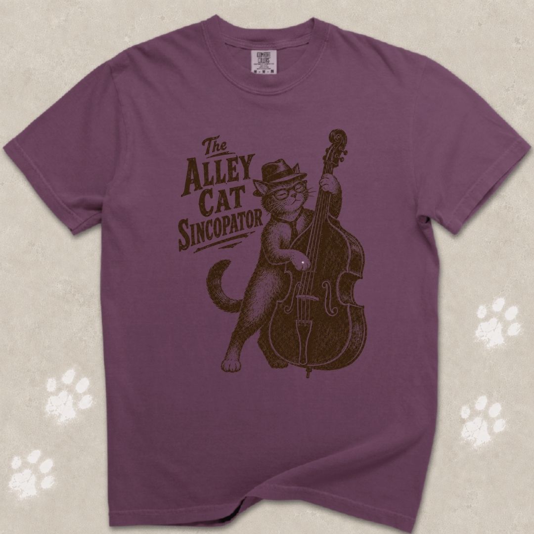 The Alley Cat Syncopator Cat T-Shirt