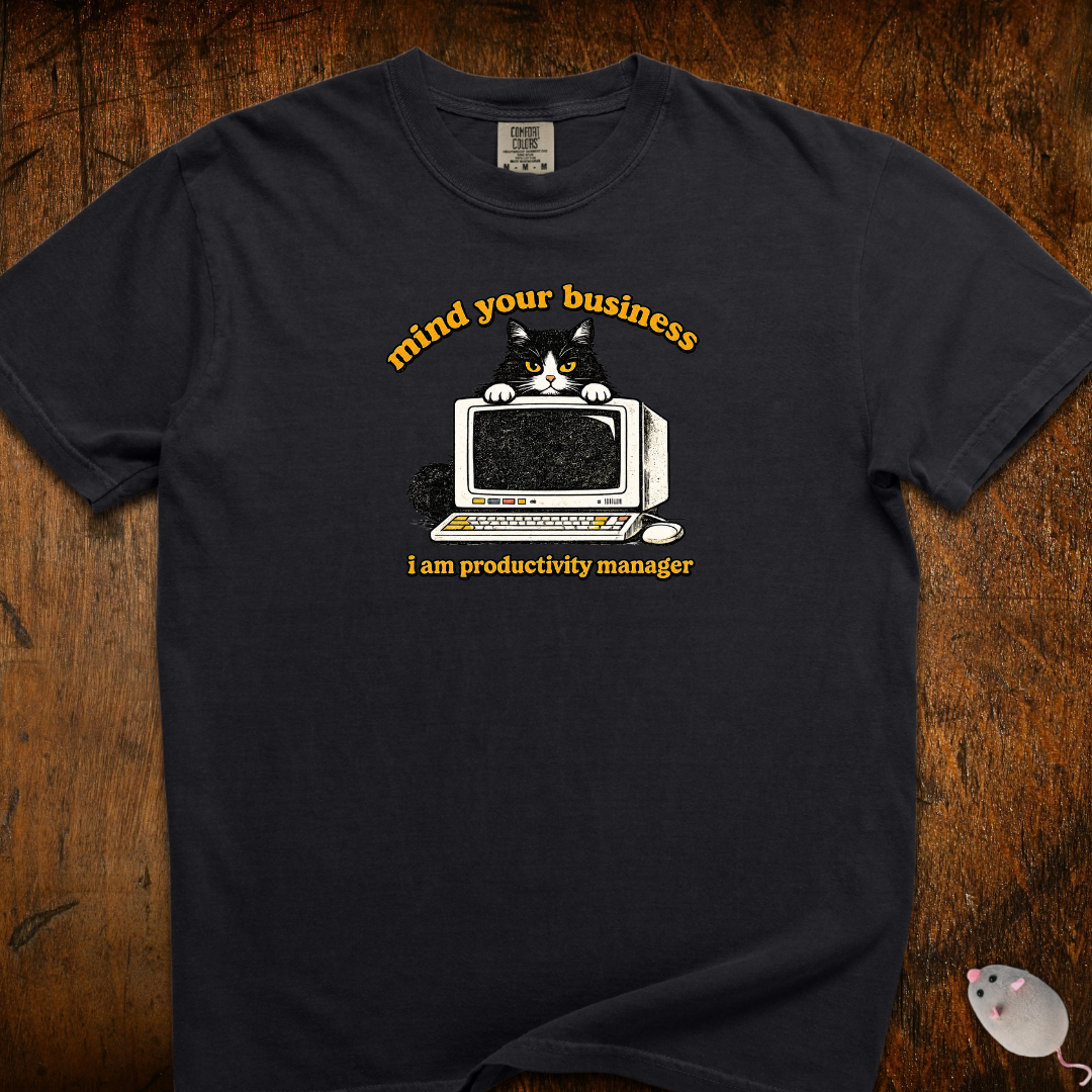 Productivity Manager Cat T-Shirt