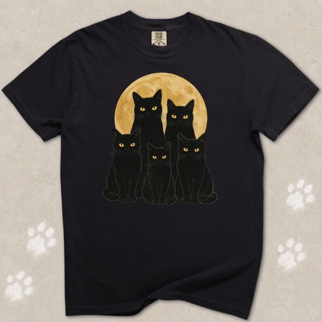 Full Moon Cat T-Shirt