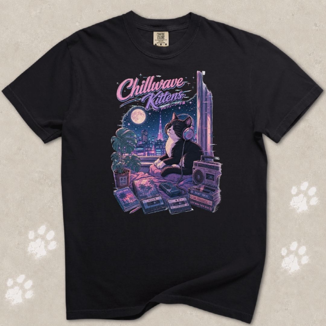 Chill Waves Cat T-Shirt