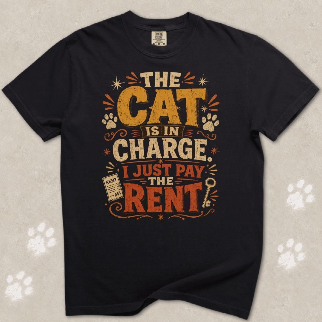 The Cat Is in Charge T-Shirt