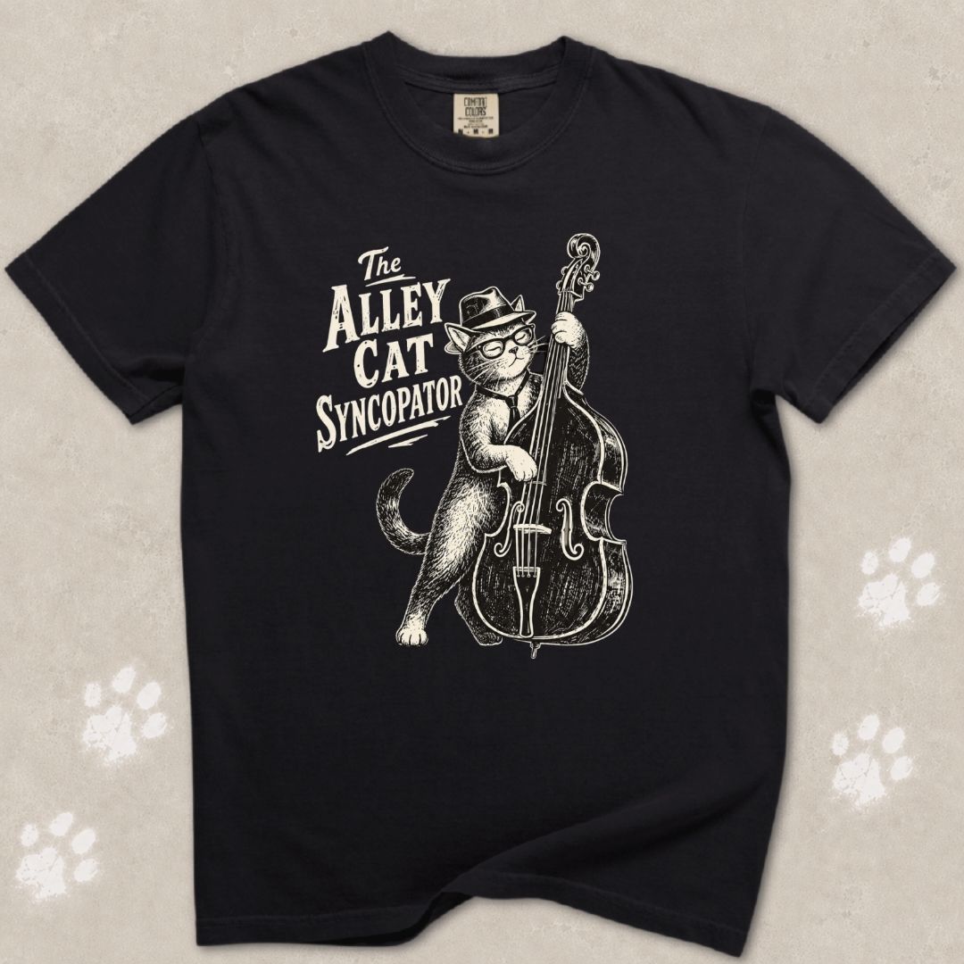 The Alley Cat Syncopator Cat T-Shirt