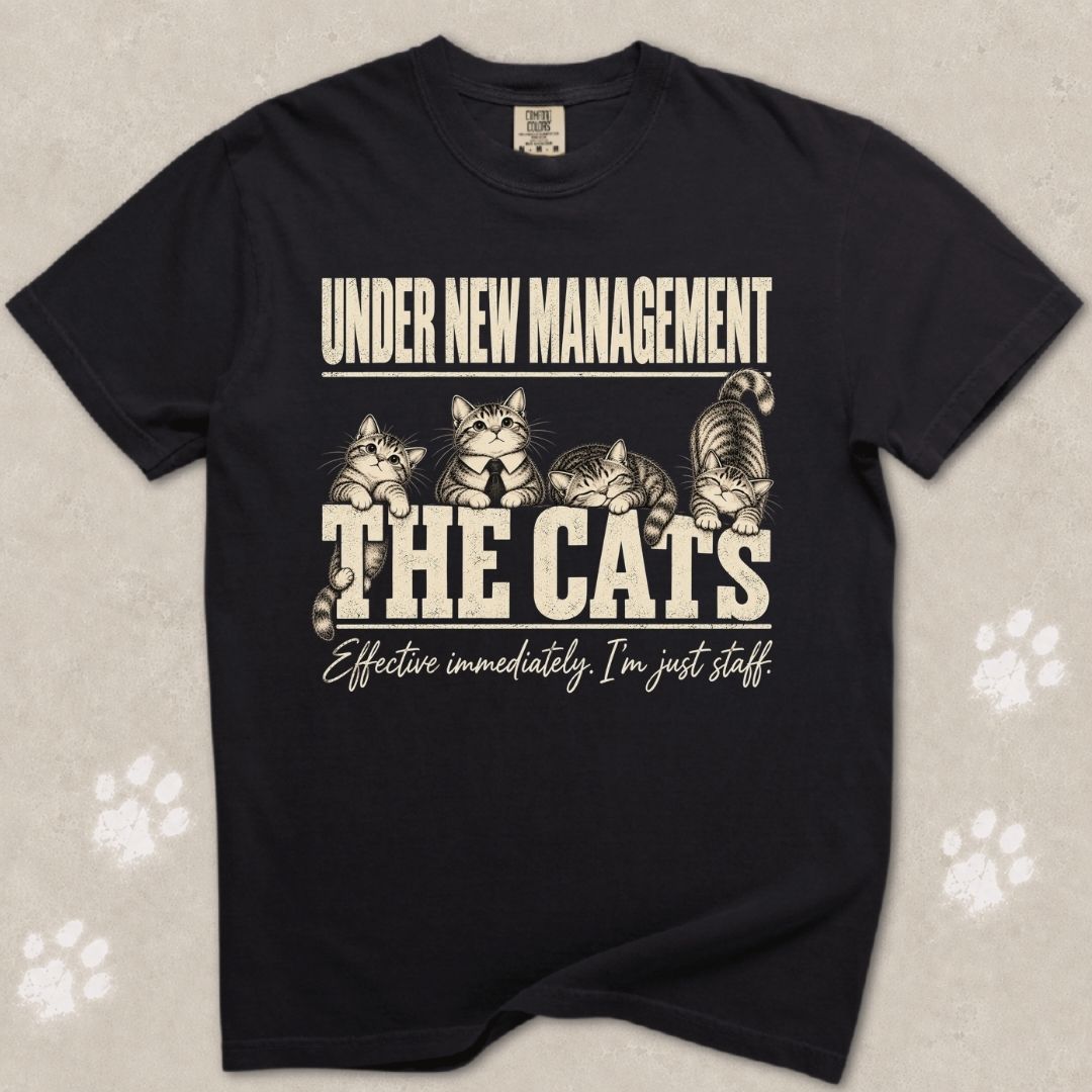 Under New Management Cat T-Shirt