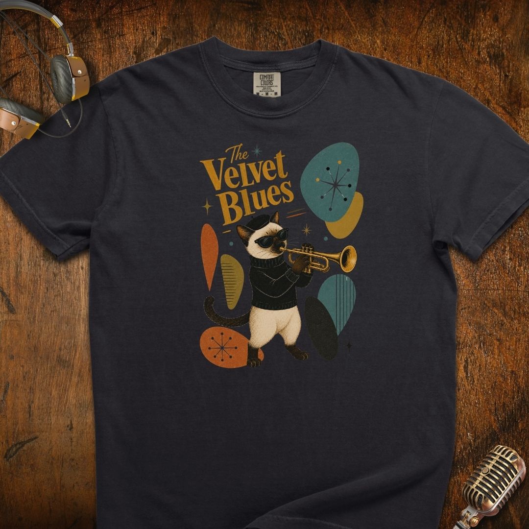 The Velvet Blues Cat T-Shirt