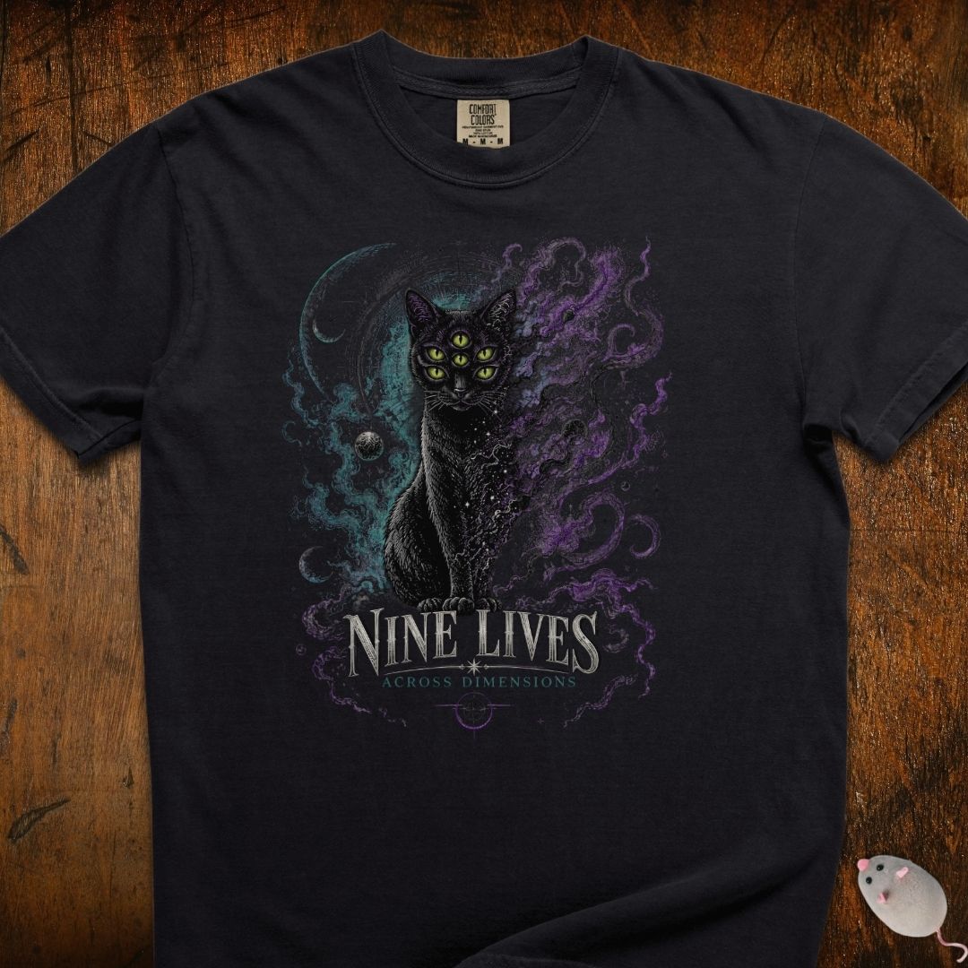Nine Lives Cat T-Shirt