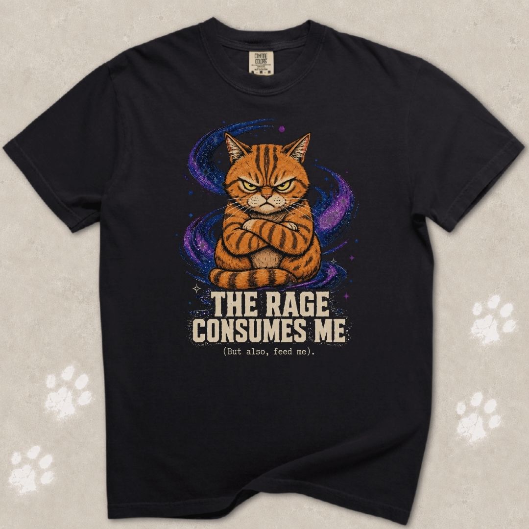 Rage Consumes Me Cat T-Shirt