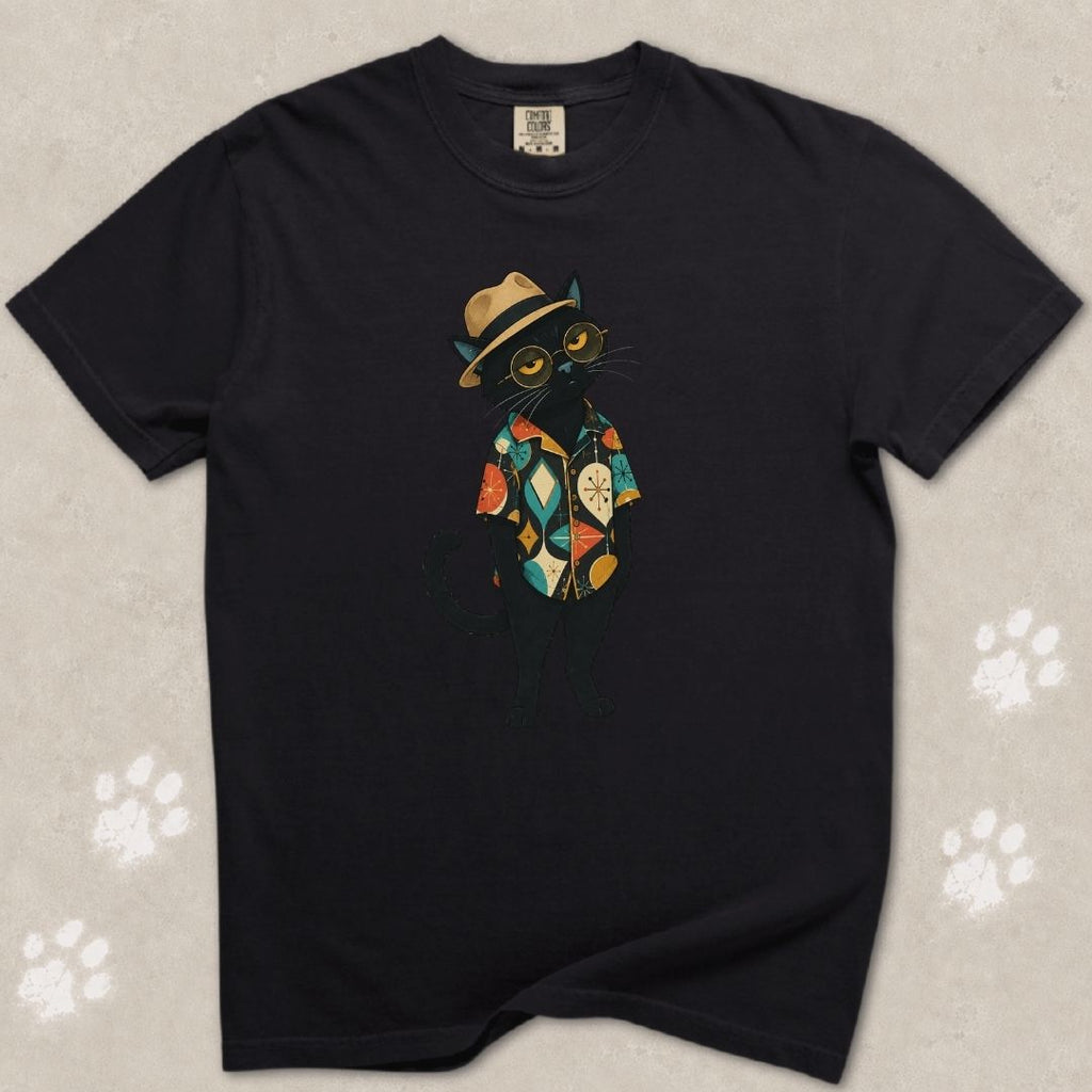 Retro Beatnik Cat T-Shirt
