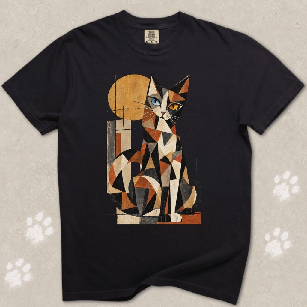Cubist Calico Cat T-Shirt