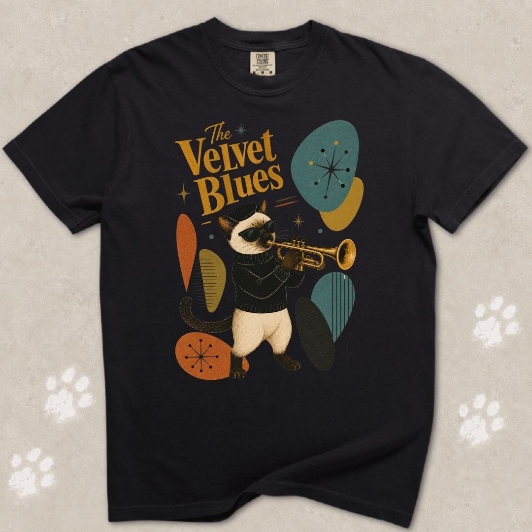 The Velvet Blues Cat T-Shirt