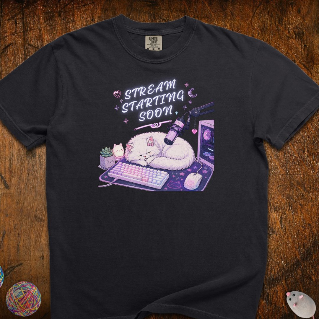 Stream Starting Soon Cat T-Shirt