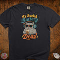 My Social Battery Is Dead Cat T-Shirt