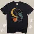 Stargazing Cat Silhouette T-Shirt