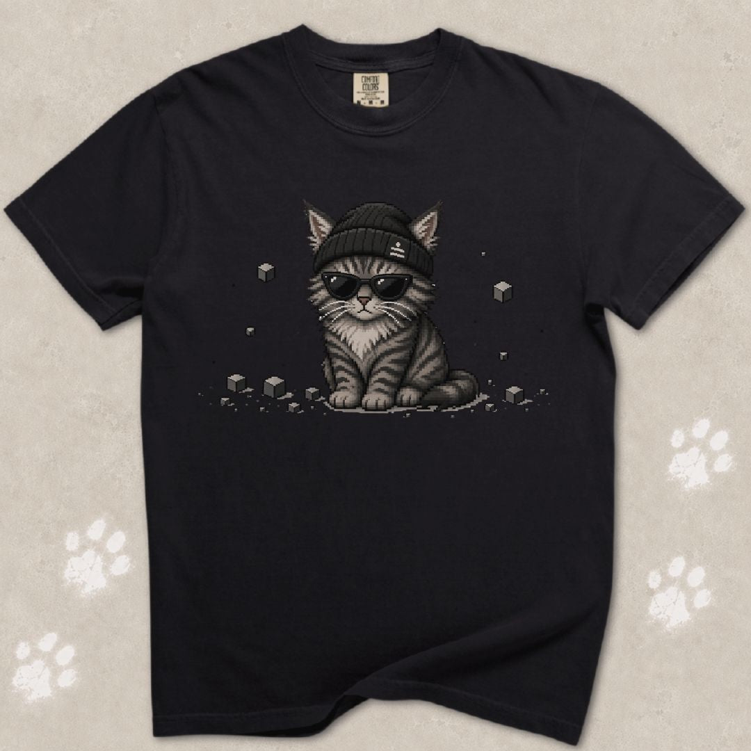 8-Bit Attitude Cat T-Shirt