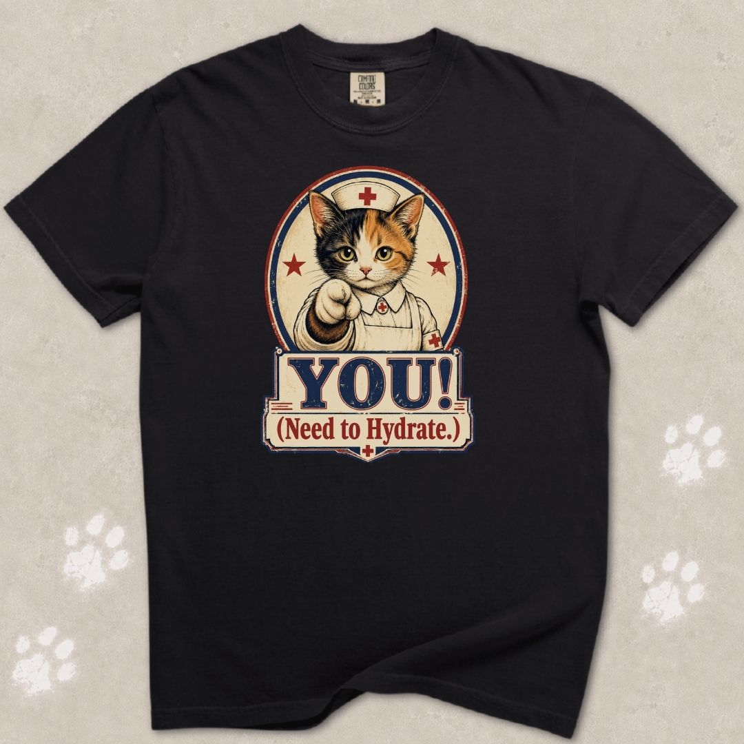 You Need To Hydrate Cat T-Shirt