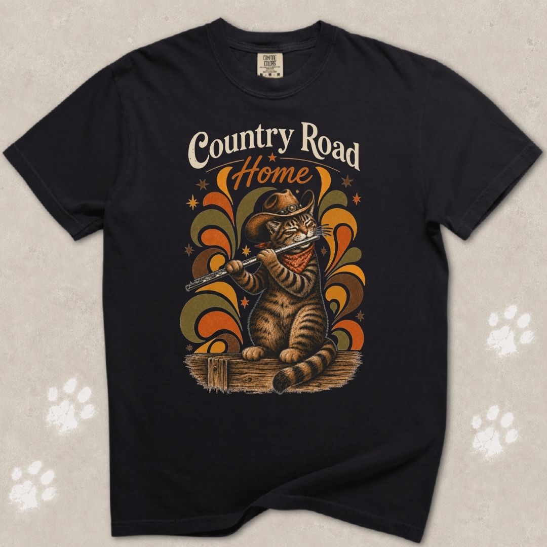 Country Road Cat T-Shirt