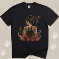 Geisha Cat Tattoo T-Shirt