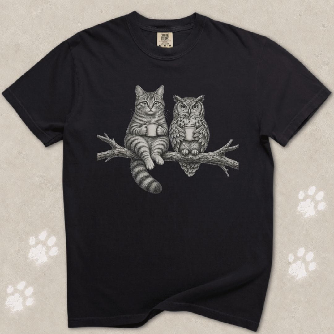 Hoot & Purr Cat T-Shirt