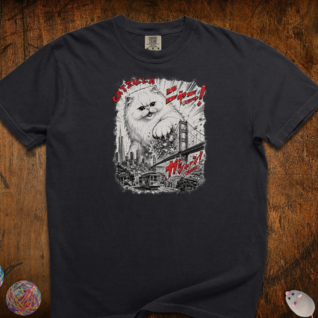 Cat-zilla In San Francisco Cat T-Shirt