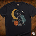 Stargazing Cat Silhouette T-Shirt