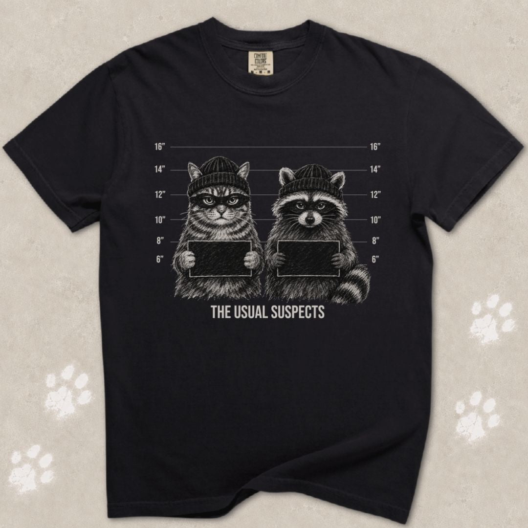 The Usual Suspects Cat T-Shirt