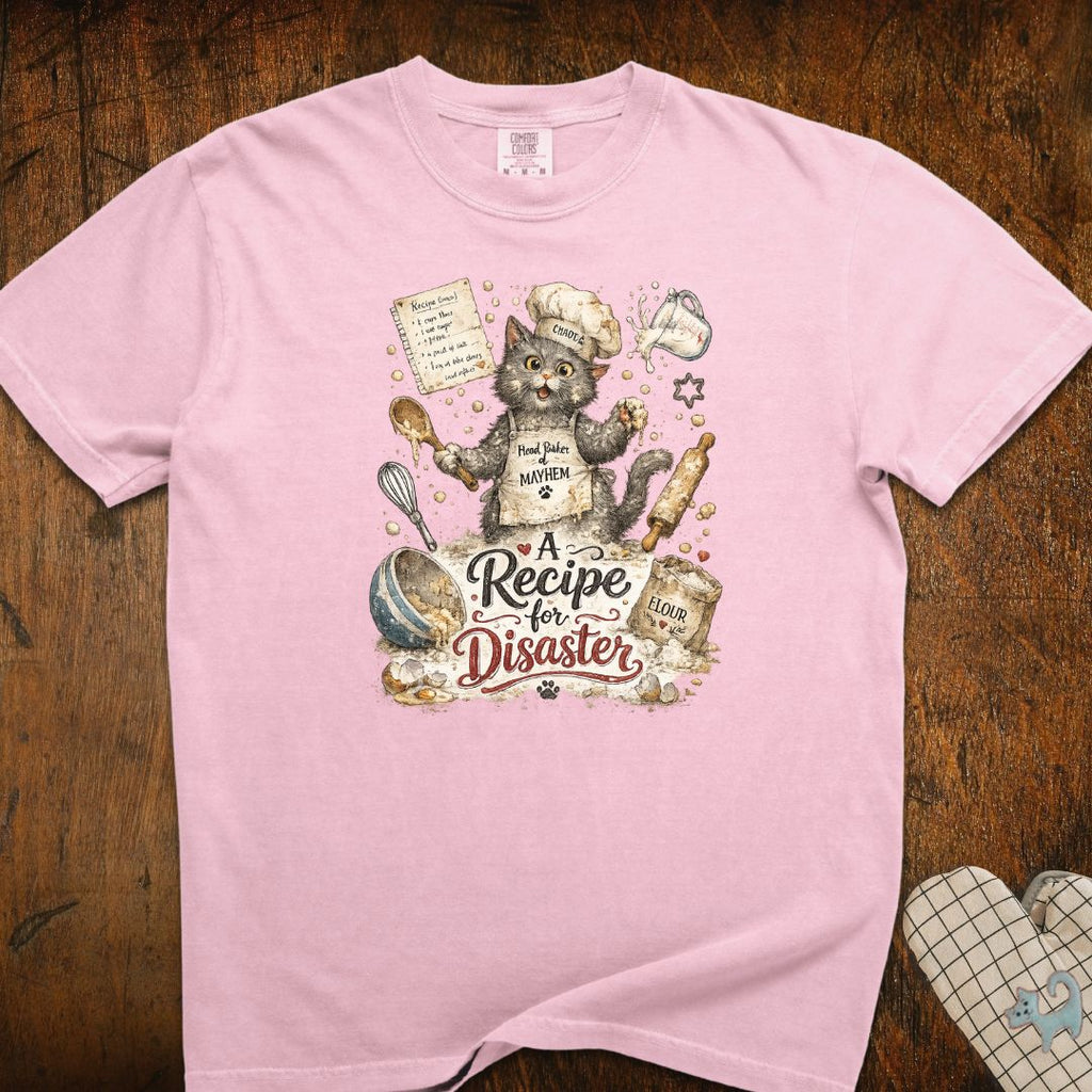 Recipe For Disaster Cat T-Shirt