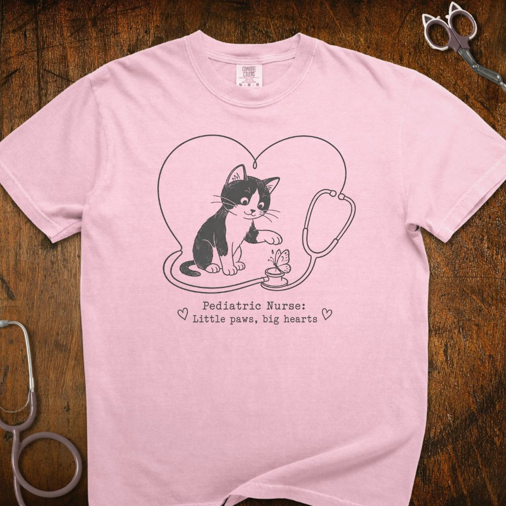 Little Paws Big Hearts Cat T-Shirt