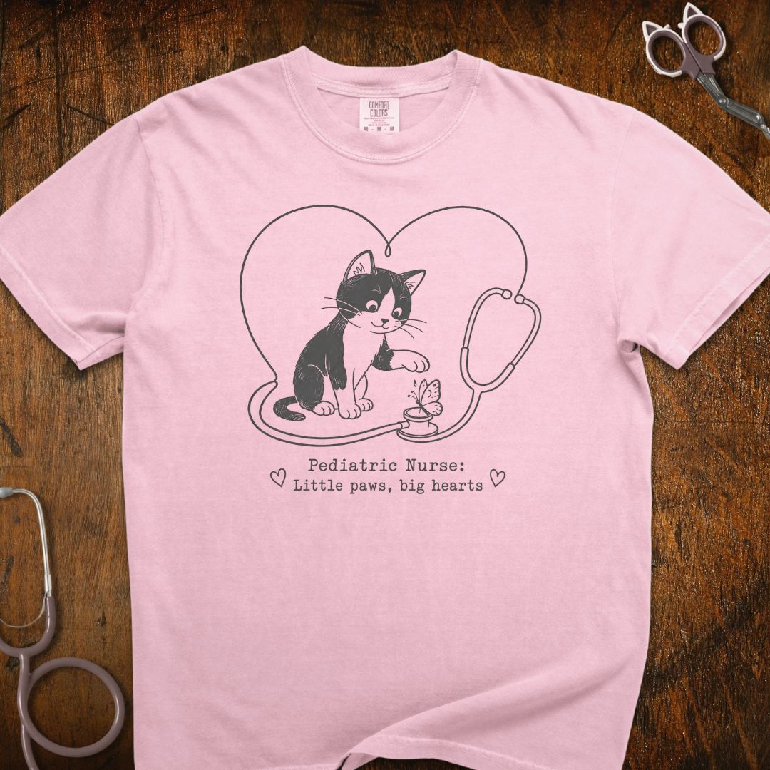 Little Paws Big Hearts Cat T-Shirt