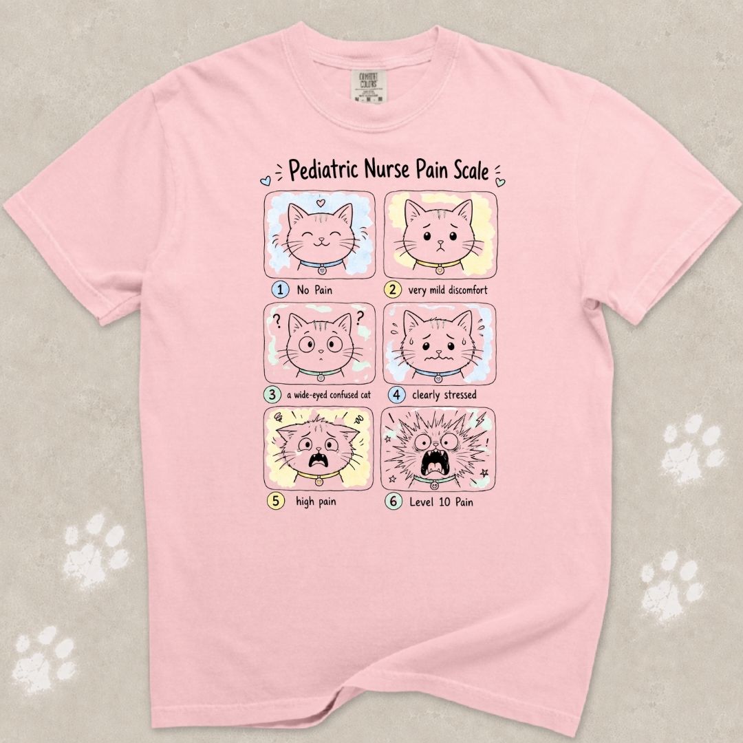 Pediatric Pain Scale Cat T-Shirt