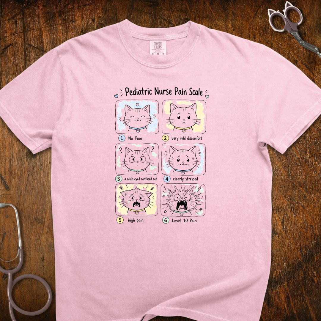 Pediatric Pain Scale Cat T-Shirt