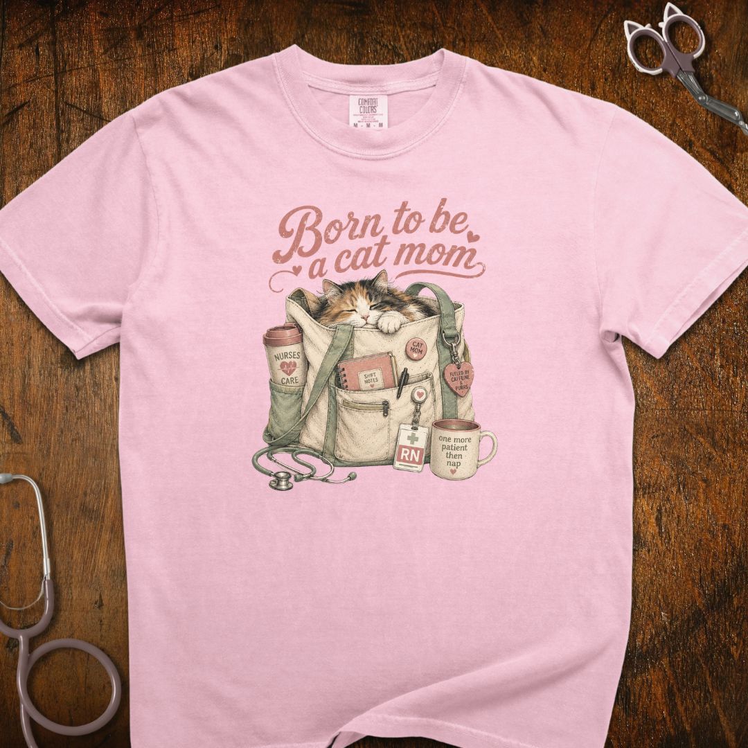 Nurse Cat Mom Cat T-Shirt