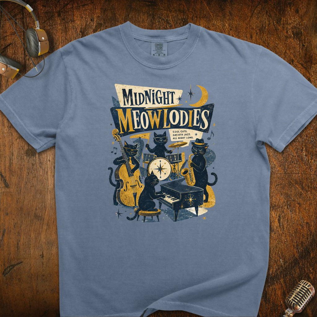 Midnight Melodies Cat T-Shirt