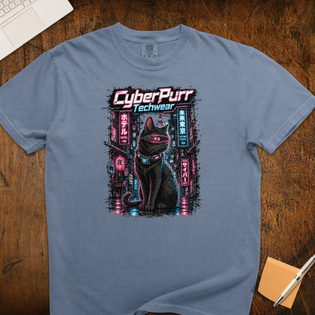 Cyber Purr Cat T-Shirt