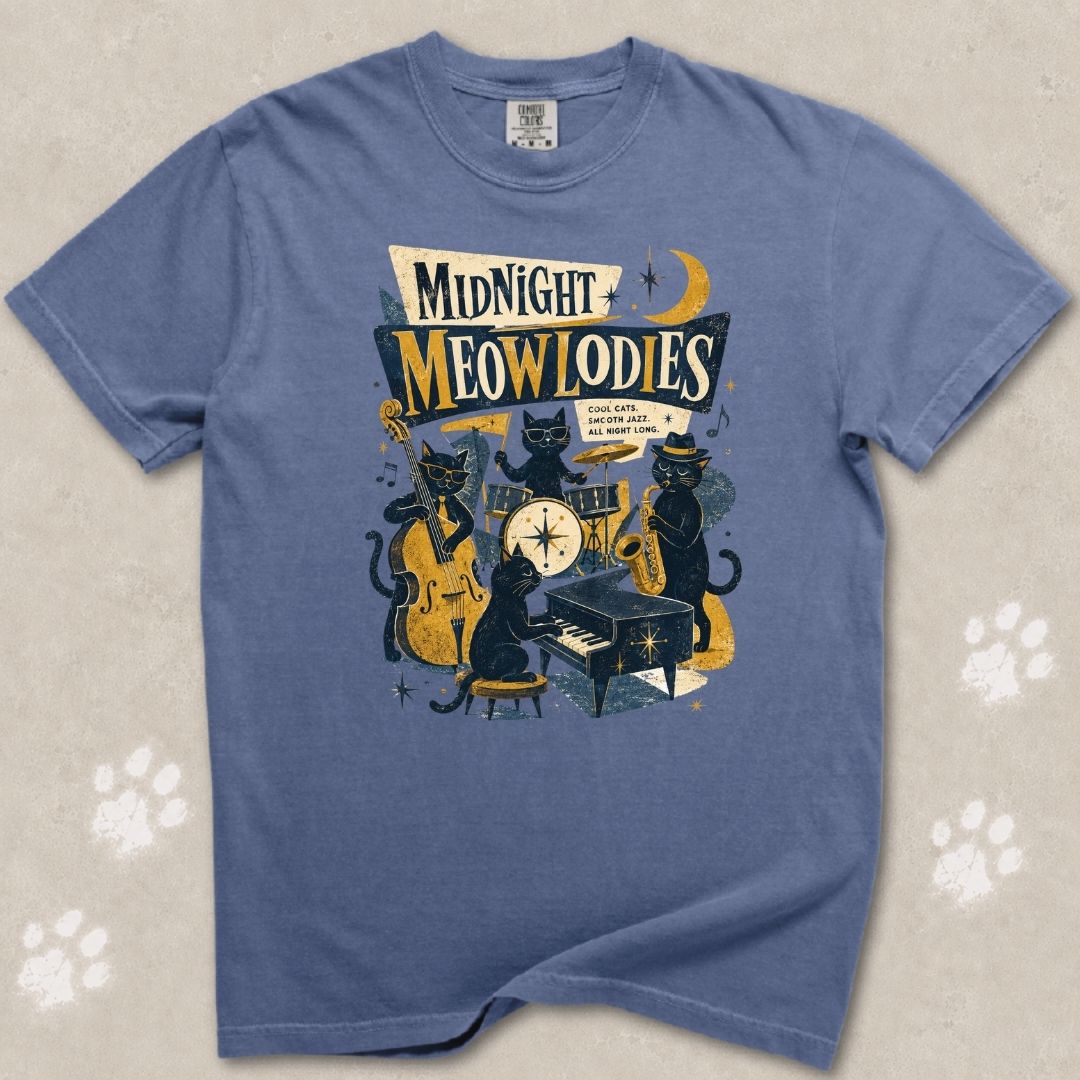 Midnight Melodies Cat T-Shirt