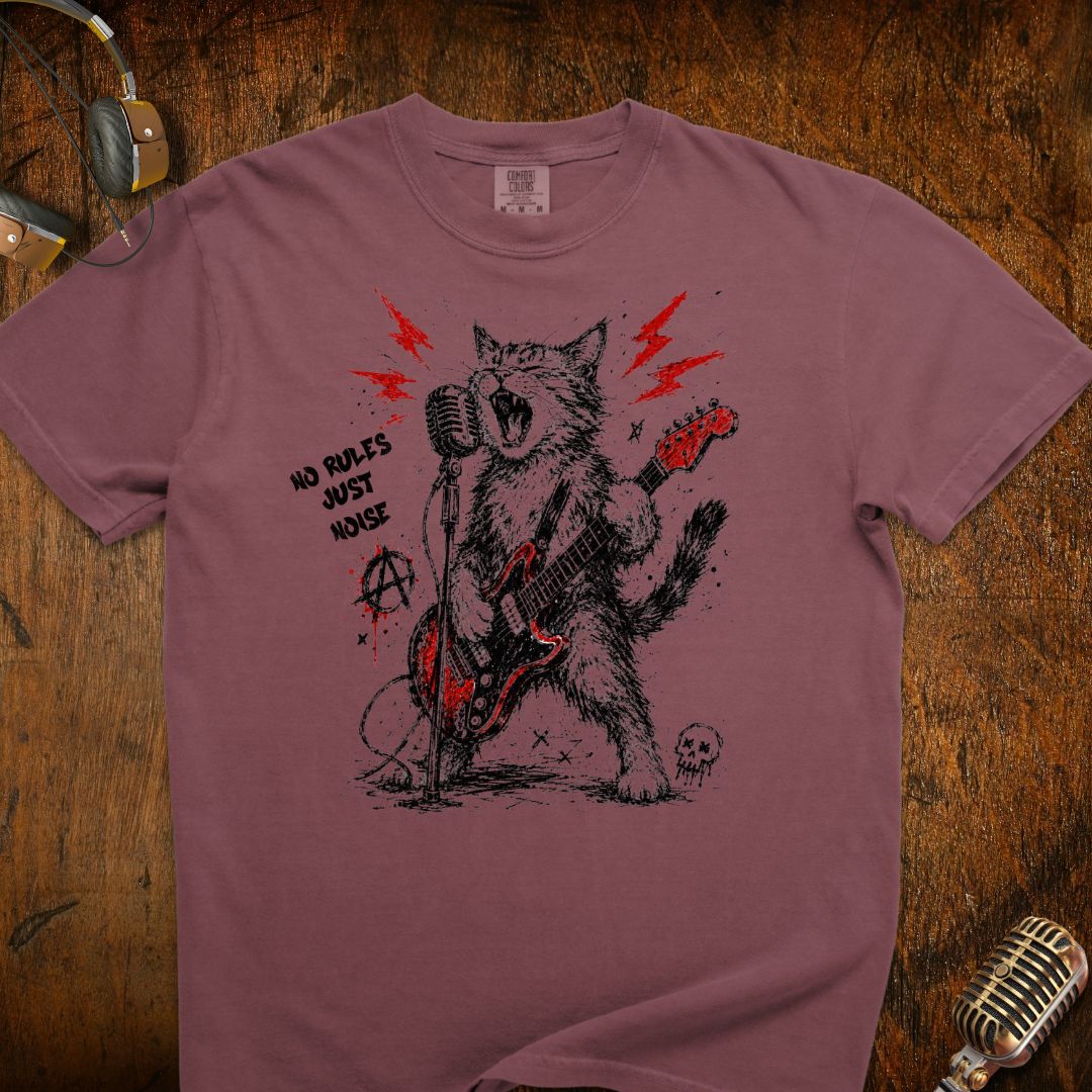 No Rules Just Noise Cat T-Shirt