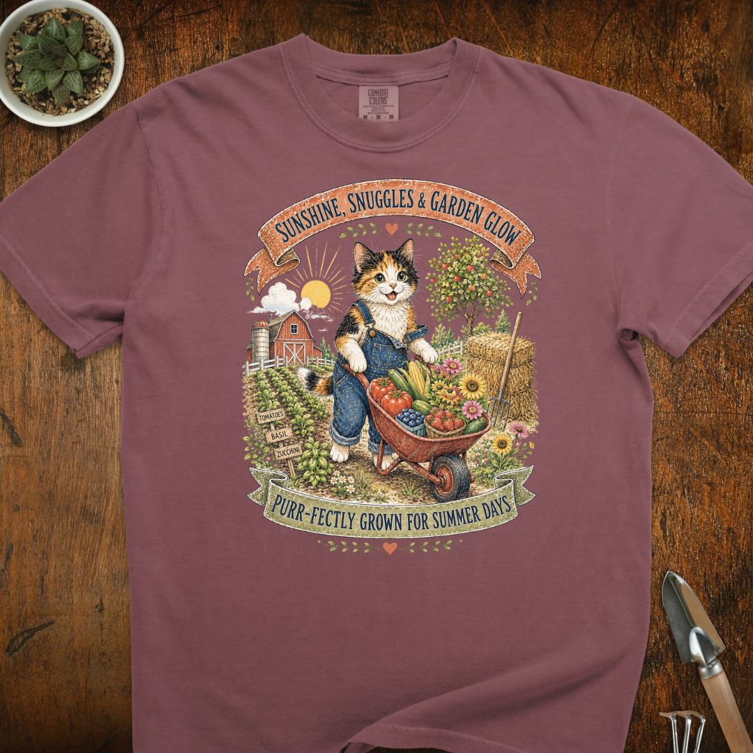 Garden Glow Cat T-Shirt
