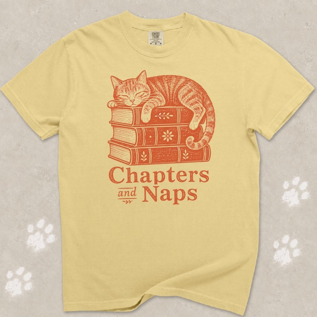Chapters And Naps Cat T-Shirt