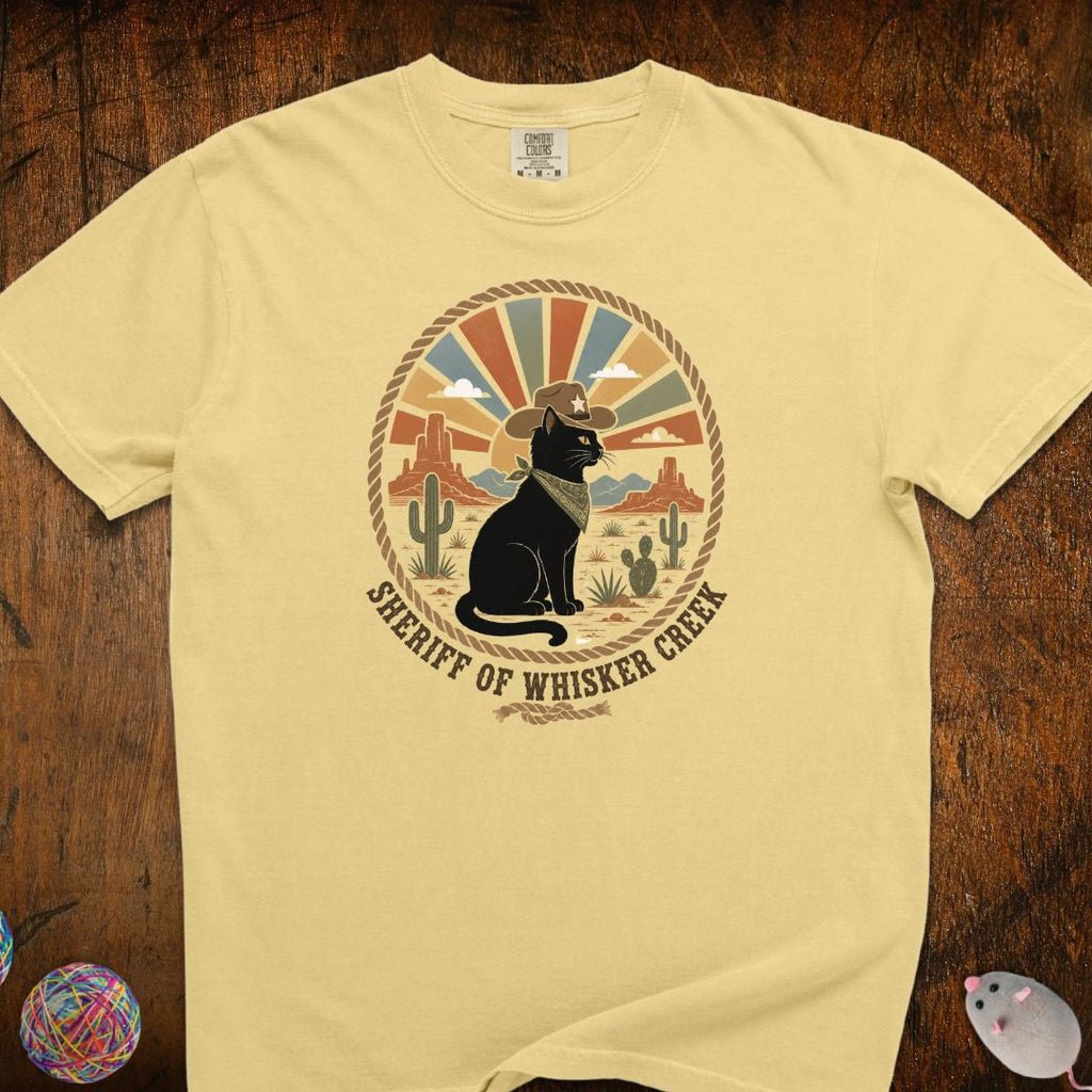 Sheriff Of Whisker Creek Cat T-shirt