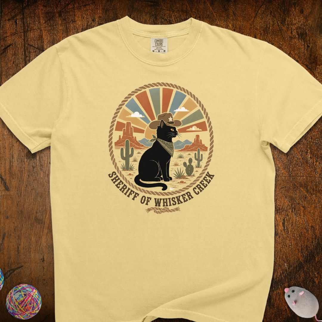 Sheriff Of Whisker Creek Cat T-shirt