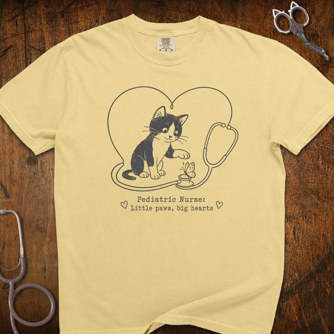 Little Paws Big Hearts Cat T-Shirt