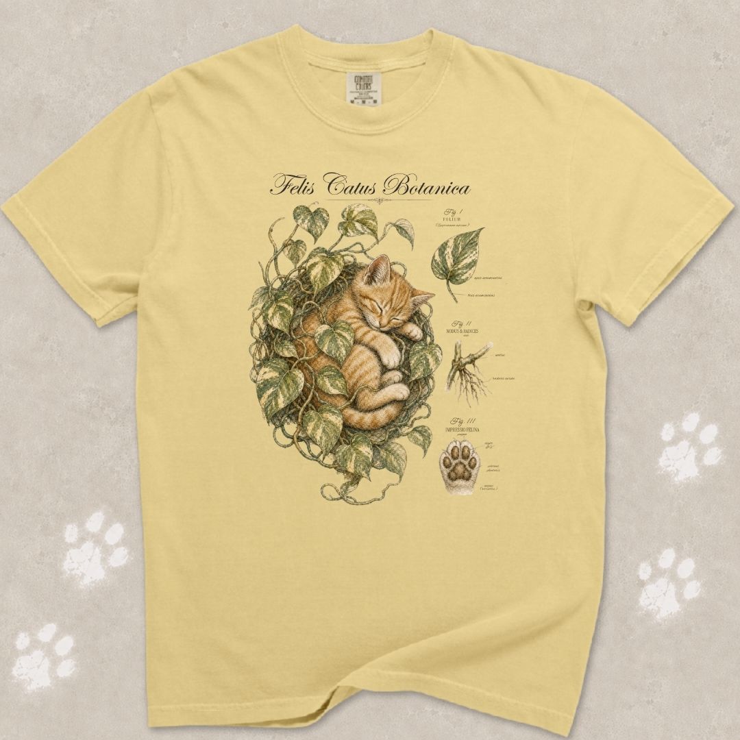 Felis Catus Botanica Kitten T-Shirt