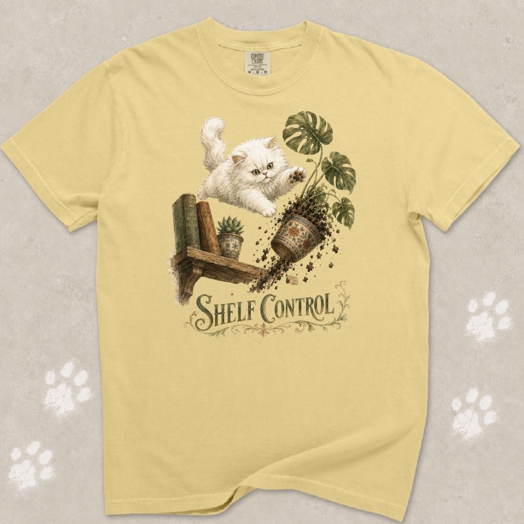 Shelf Control Cat T-Shirt