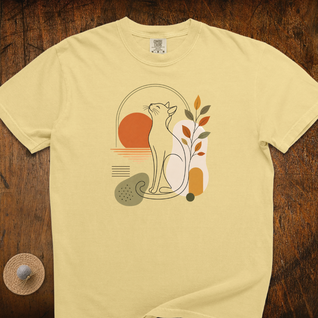 Peaceful Evening Cat T-Shirt