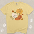Autumn Stretch Cat T-Shirt