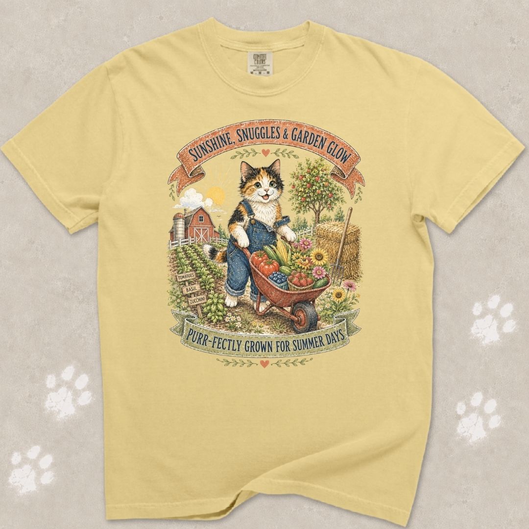 Garden Glow Cat T-Shirt