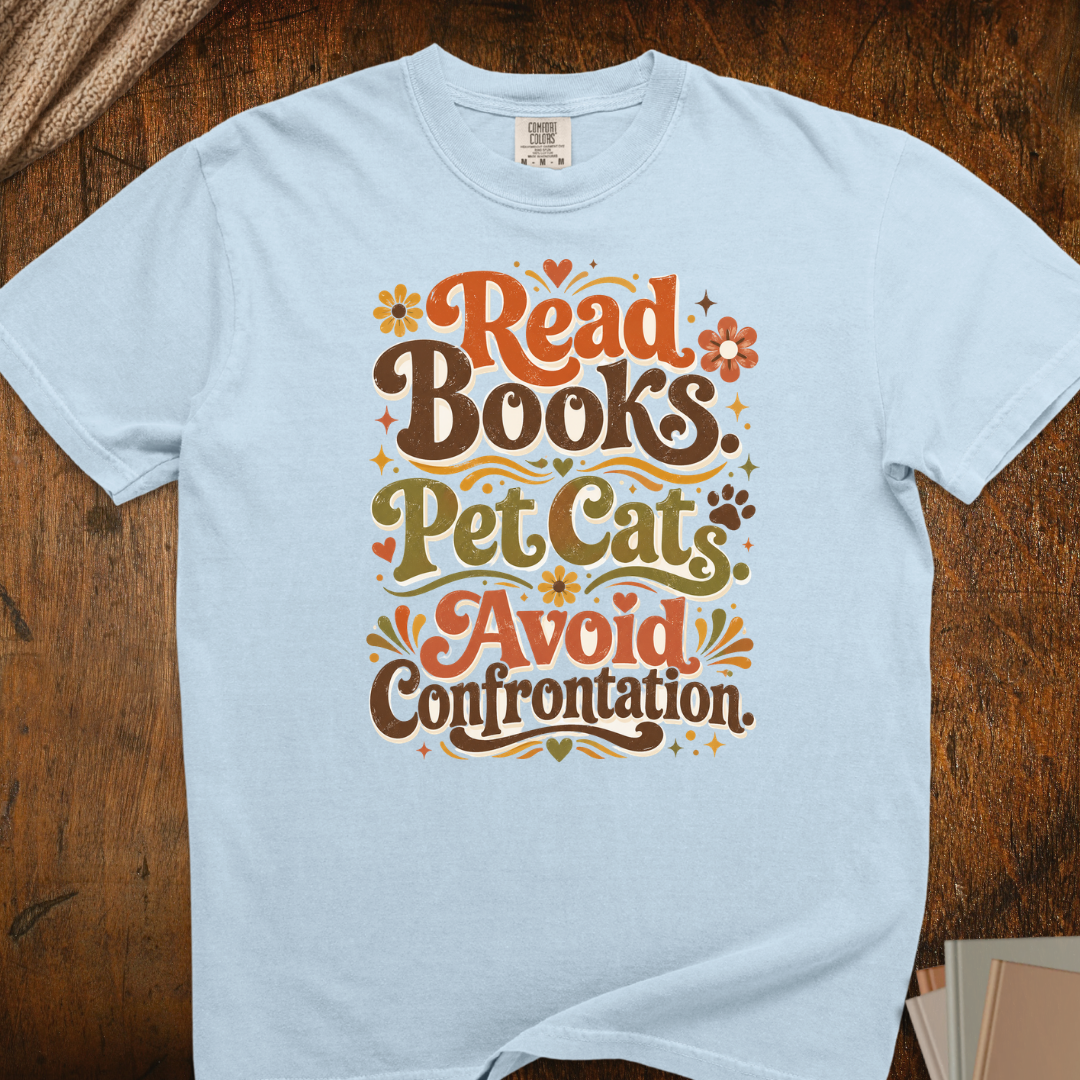 Read Books Cat T-Shirt