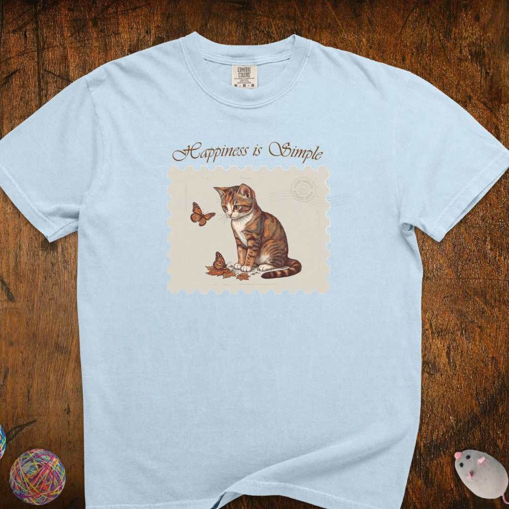 Happiness Is Simple Cat T-Shirt