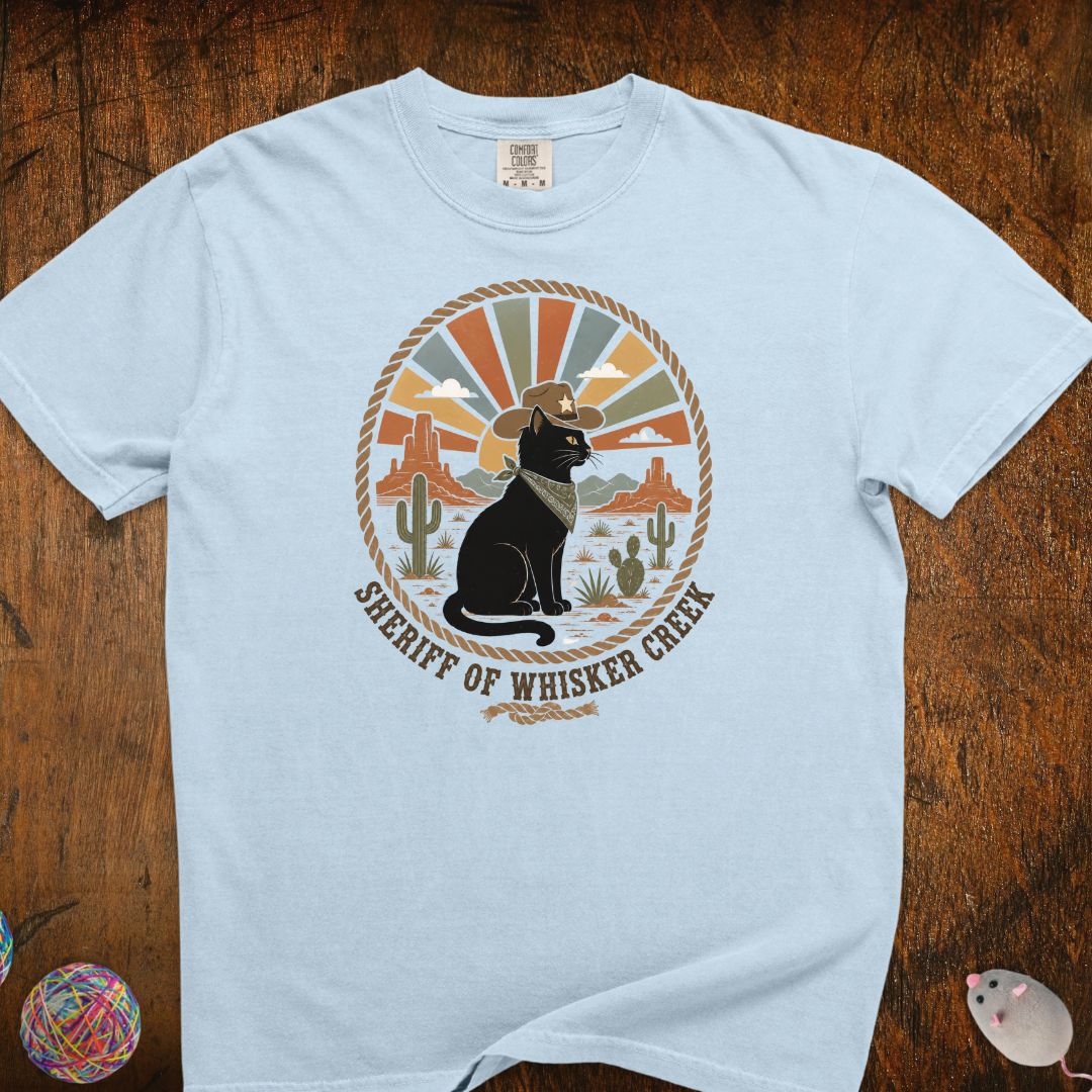 Sheriff Of Whisker Creek Cat T-shirt