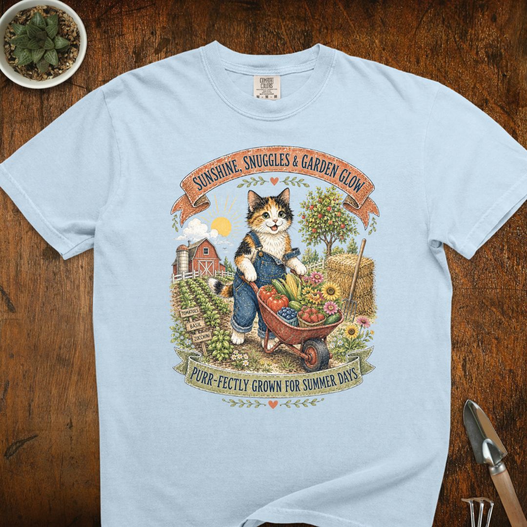 Garden Glow Cat T-Shirt