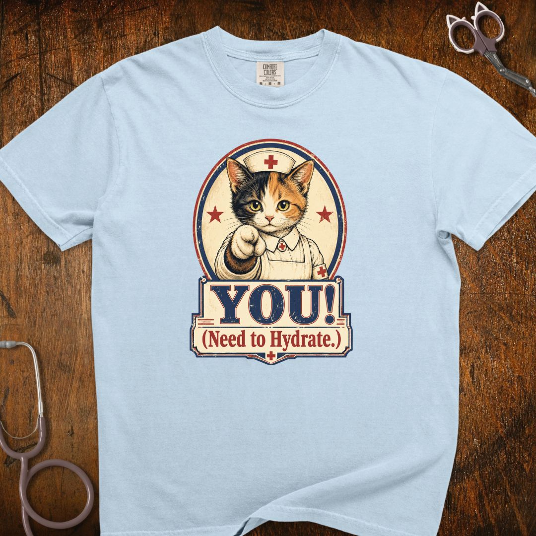 You Need To Hydrate Cat T-Shirt