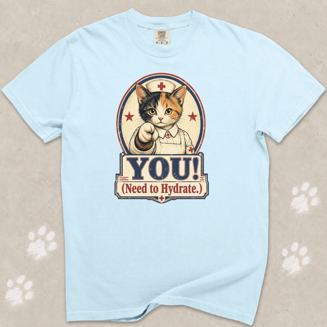You Need To Hydrate Cat T-Shirt